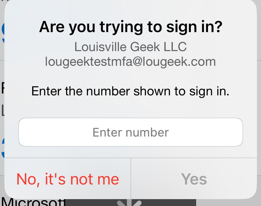 Enter Number to Sign in